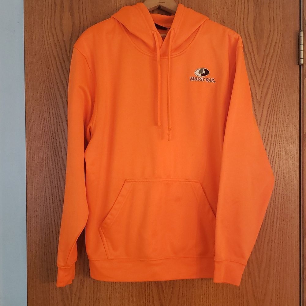 Very Nice Mossy Oak Neon Orange Pullover Hoodie Sz M